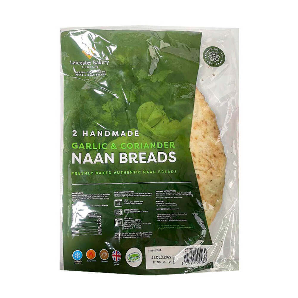 Garlic & Coriander Tandoori Naan Bread 2 Pieces